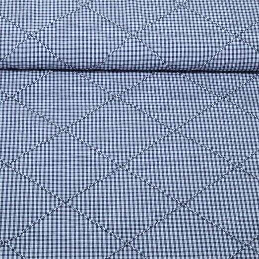 Baumwolle - B-Trendy Jacquard Häkchen Blau Baumwolle - B-Trendy Jacquard Häkchen Blau