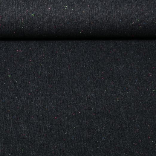 Jeans - B-Trendy Sprenkel Multicolor Schwarz