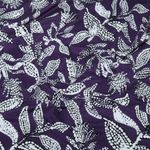 Viskosjersey – blad, aubergine Viskosjersey – blad, aubergine