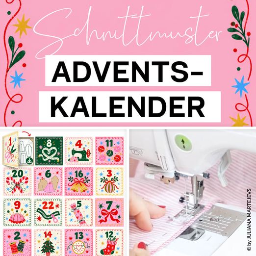 Adventskalender - mit 24 Schnitten - Schnittmuster eBook