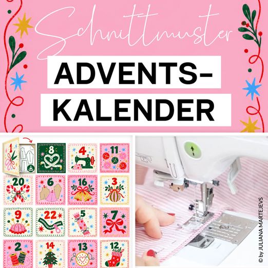 Adventskalender - mit 12 Schnitten - Schnittmuster eBook