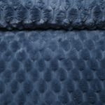 Kunstfell Zita - Waben Uni Jeansblau Kunstfell Zita - Waben Uni Jeansblau