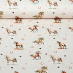 Jersey - Digital Pferdeliebe Beige Jersey - Digital Pferdeliebe Beige