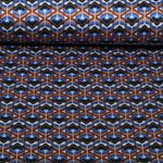 Jersey Romanite - Bleu rétro multicolore Jersey Romanite - Bleu rétro multicolore