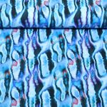 Jersey - Motifs en aquarelle numérique bleus Jersey - Motifs en aquarelle numérique bleus