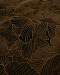 Tessuto per abbigliamento - Poliestere jacquard fiori marrone Tessuto per abbigliamento - Poliestere jacquard fiori marrone