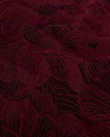 Tessuto per abbigliamento - jacquard in poliestere fiori rosso vino Tessuto per abbigliamento - jacquard in poliestere fiori rosso vino