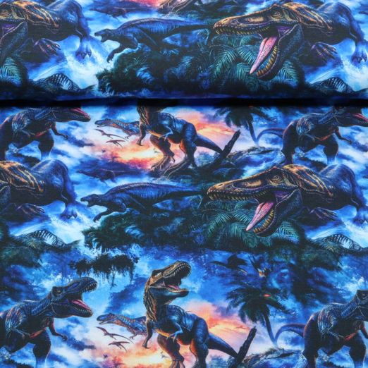 Jersey - Digital Dino Welt Blau Jersey - Digital Dino Welt Blau
