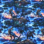 Jersey - stampa digitale mondo dei dinosauri blu Jersey - stampa digitale mondo dei dinosauri blu