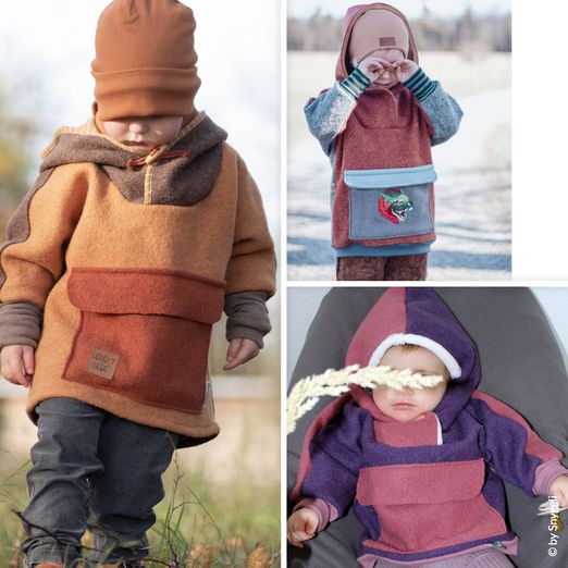 Outdoorhoodie - Hej Sne Größe 56-122 - Schnittmuster eBook