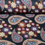 Gobelin - Fleurs paisley noir multicolore Gobelin - Fleurs paisley noir multicolore