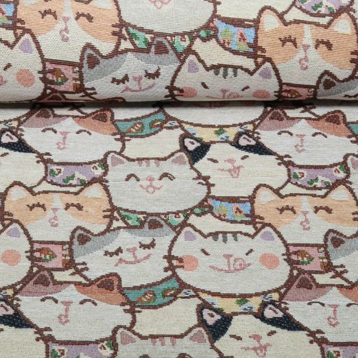 Gobelin - Katzen Beige Multicolor Gobelin - Katzen Beige Multicolor