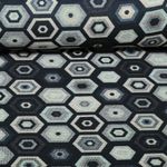 Gobelin - Hexagon Anthrazit Grau