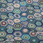 Gobelin- Esagoni petrolio e multicolore Gobelin- Esagoni petrolio e multicolore