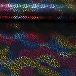 Faschingsjersey - Foil Punkte Schwarz Multicolor Faschingsjersey - Foil Punkte Schwarz Multicolor