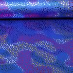 Faschingsjersey - Foil Punkte Royalblau Multicolor Faschingsjersey - Foil Punkte Royalblau Multicolor