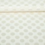 Viscose - Motifs jacquard à pois Ecru Viscose - Motifs jacquard à pois Ecru
