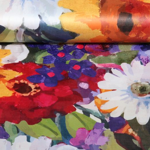 Samt - Digital Große Blüten Multicolor Samt - Digital Große Blüten Multicolor