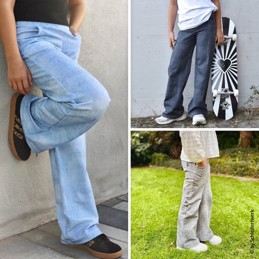 Baggy Hose - Wide Legs - Schnittmuster eBook