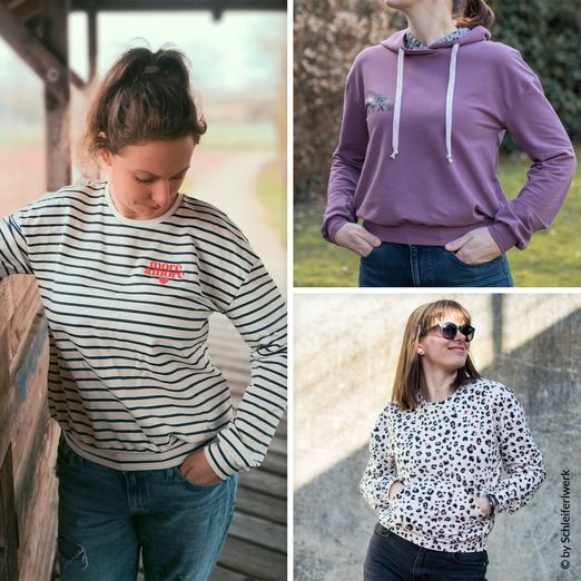 Pullover - Ballon Hoodie Damen - Schnittmuster eBook