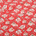Tessuto di cotone – Casette di pan di zenzero Xmas rosso
