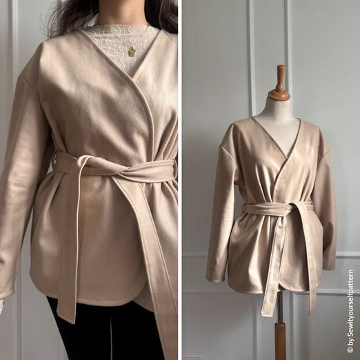 Jacke mit Gürtel - Kylie - Schnittmuster eBook