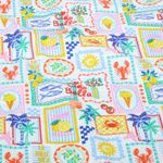 Toile de coton - Ciao citrons blanc Toile de coton - Ciao citrons blanc