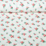 Toile de coton - Petites roses Beige