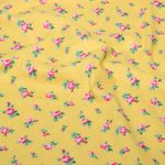Toile de coton - Petites fleurs Curry