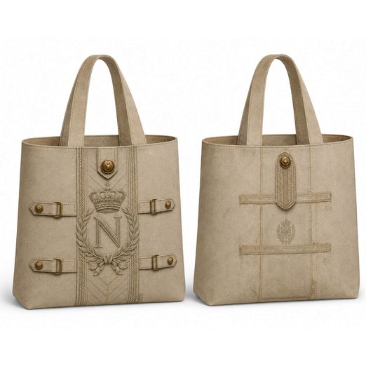 Panneau de sacs en toile canevas - Sac réversible Stenzo Impression numérique, Beige militaire