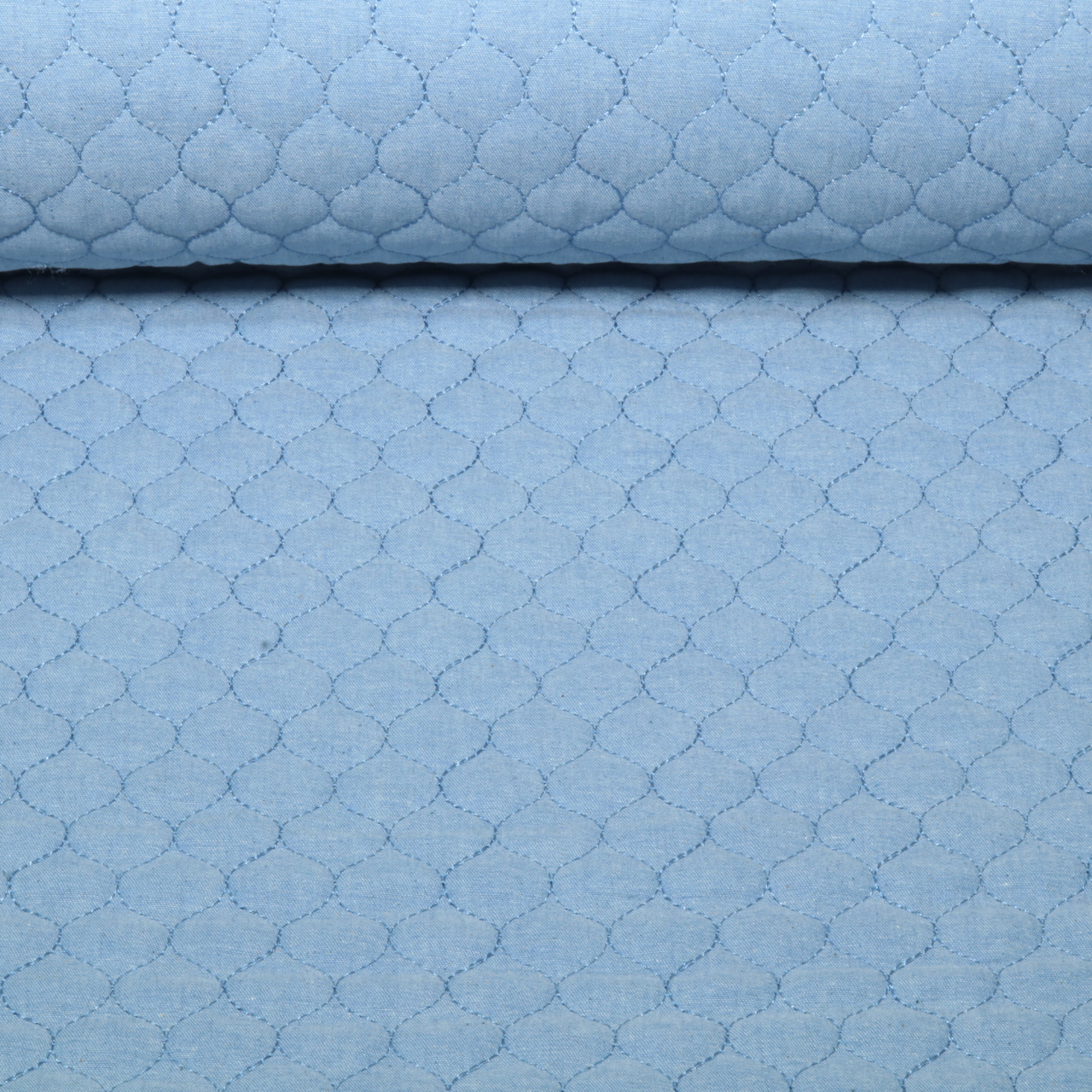 Jeans - Matelassé en nid d'abeille avec doublure en non-tissé, Bleu clair-0 Jeans - Matelassé en nid d'abeille avec doublure en non-tissé, Bleu clair-0