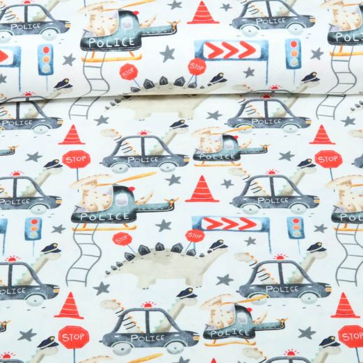 Jersey - Digital Dinos Police Blanc