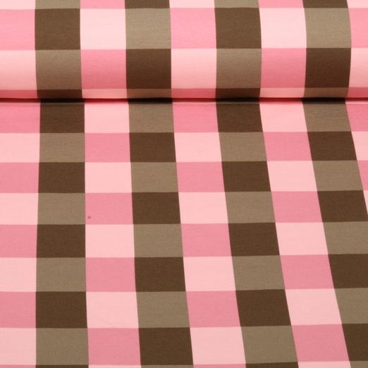 Sommersweat - B-Trendy Karo Rosa