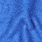 Polaire teddy bouclette double face – uni bleu cobalt