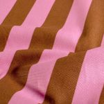 Toile canevas de coton – Impression numérique rayures rose et marron Toile canevas de coton – Impression numérique rayures rose et marron