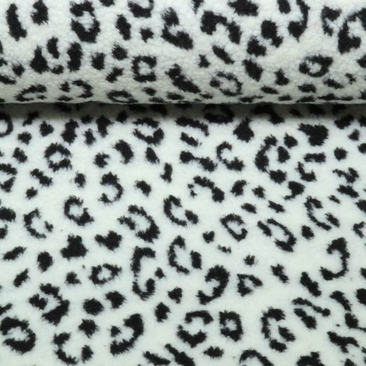 Teddyfleece - Leo Weiß Schwarz Teddyfleece - Leo Weiß Schwarz