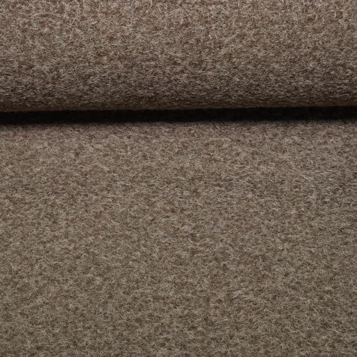 Tissu mode Wool Touch Ada - Uni marron mélange Tissu mode Wool Touch Ada - Uni marron mélange