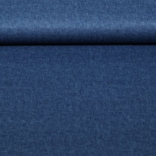 Romanit Jersey - Jeanslook Uni Mittelblau Romanit Jersey - Jeanslook Uni Mittelblau