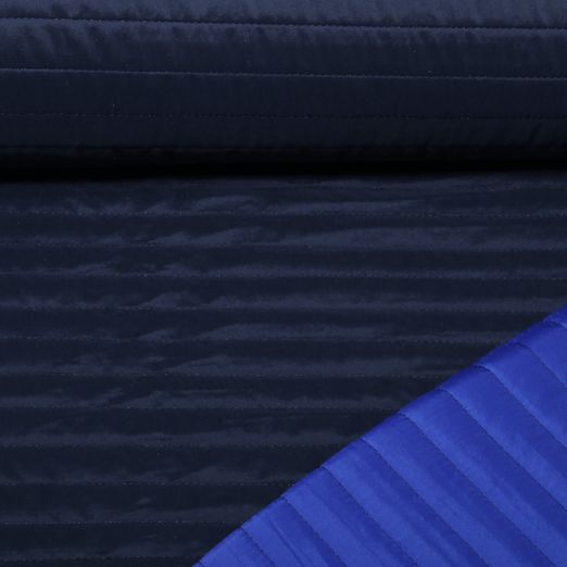 Steppstoff - B-Trendy Wasserdicht Streifen Dunkelblau Steppstoff - B-Trendy Wasserdicht Streifen Dunkelblau