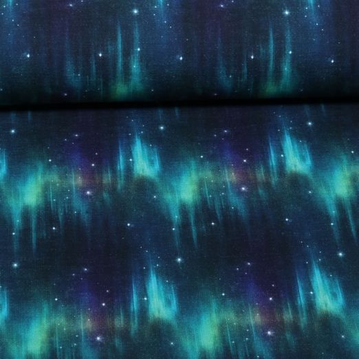 Sommersweat - Stenzo Digital French Terry Galaxie Navy Angeraut Sommersweat - Stenzo Digital French Terry Galaxie Navy Angeraut