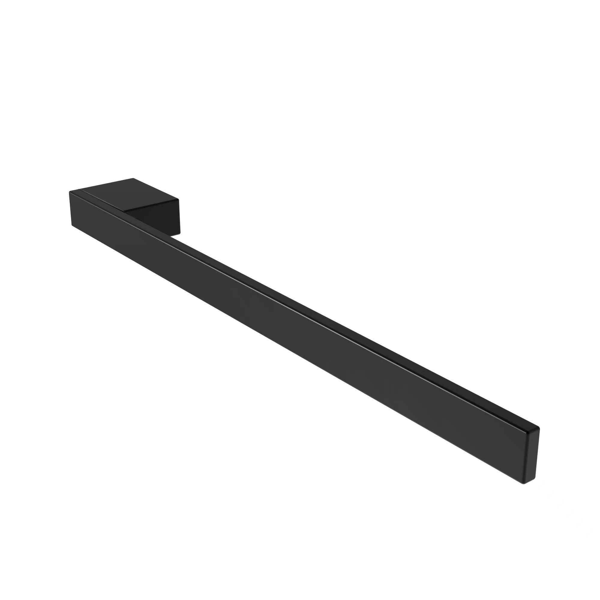 Product Image for kalb | Handtuchhalter Jörn für Waschtisch, schwarz, Aluminium, Länge: 400mm, Höhe: 25mm, Tiefe: 50mm