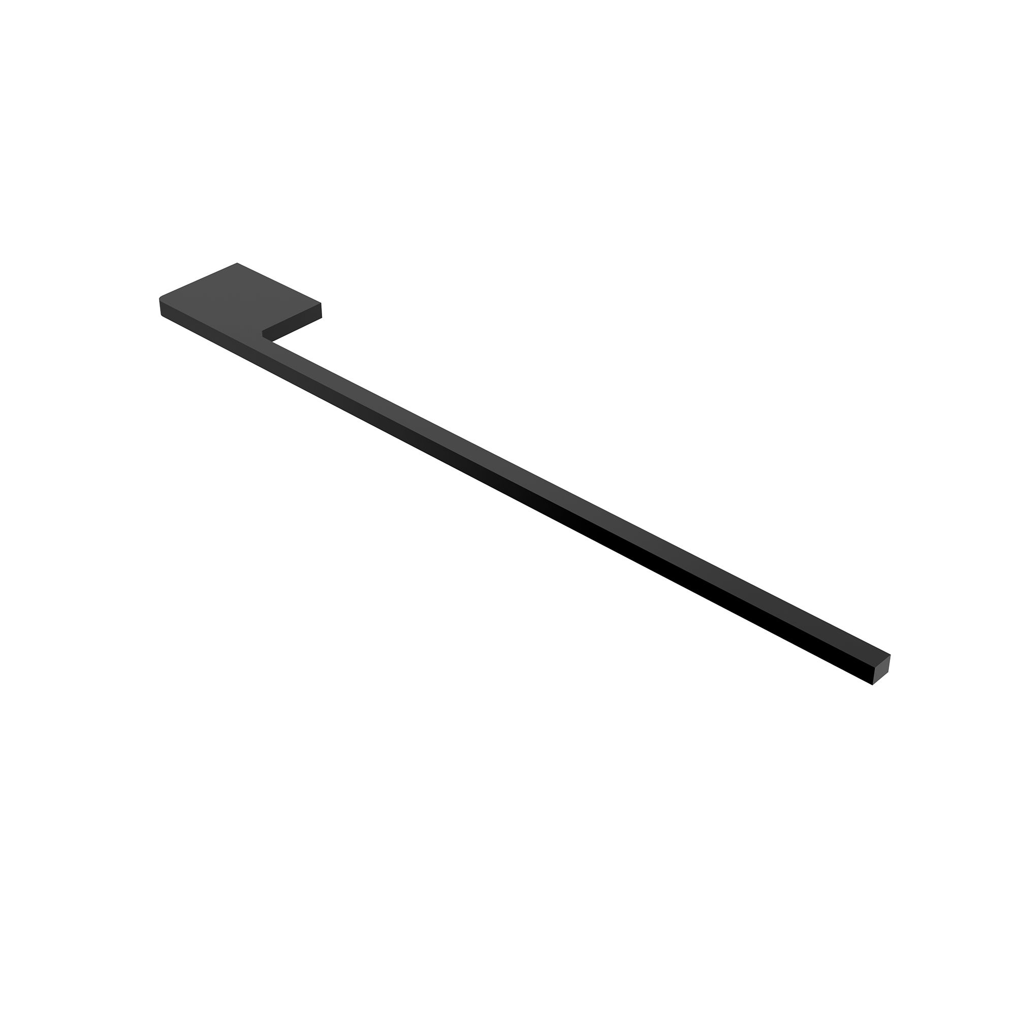 Product Image for kalb | Handtuchhalter Slim für Waschtisch, schwarz, Aluminium, Länge: 400mm, Höhe: 8mm, Tiefe: 50mm