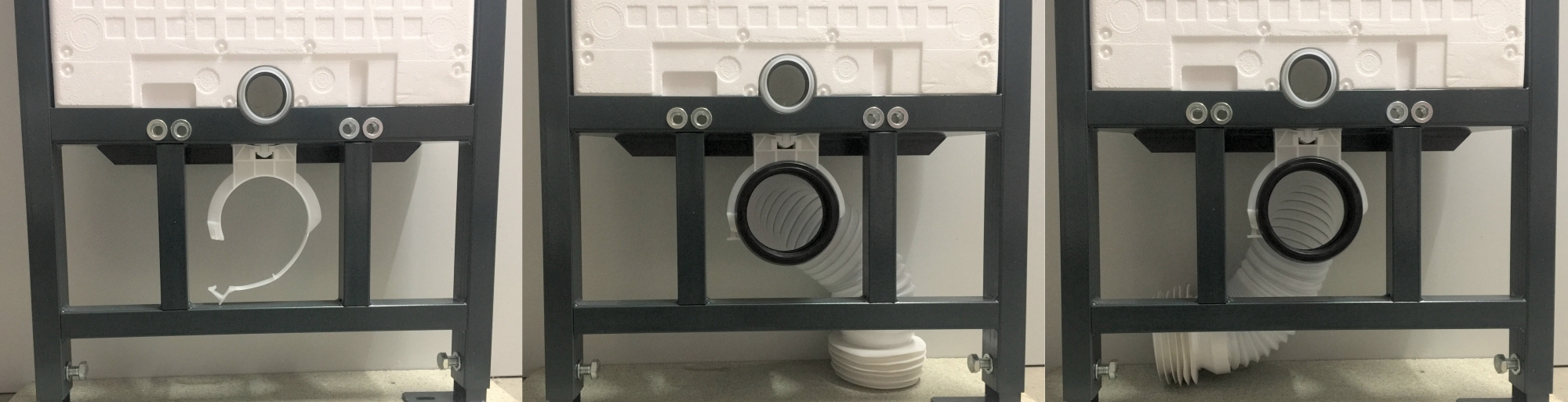Produktbild von WC-Versatzrohr PP 5 Cm – Exzentrischer Abflussanschluss Für Toilette