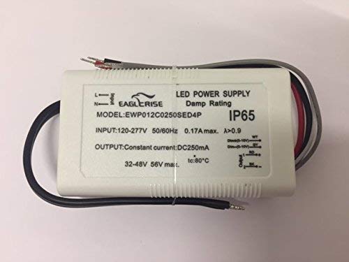 LED Trafo Eaglerise Transformator Treiber Driver 250mA IP65 konstant, 32-48V regelbar LED Trafo Eaglerise Transformator Treiber Driver 250mA IP65 konstant, 32-48V regelbar