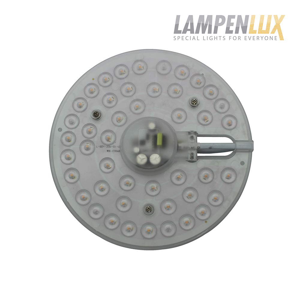 Lampenlux LED Platine Plato Ø180mm rundes Umrüstmodul mit Magnethalterung warmweiß -3000K 20W 1800lm Lampenlux LED Platine Plato Ø180mm rundes Umrüstmodul mit Magnethalterung warmweiß -3000K 20W 1800lm