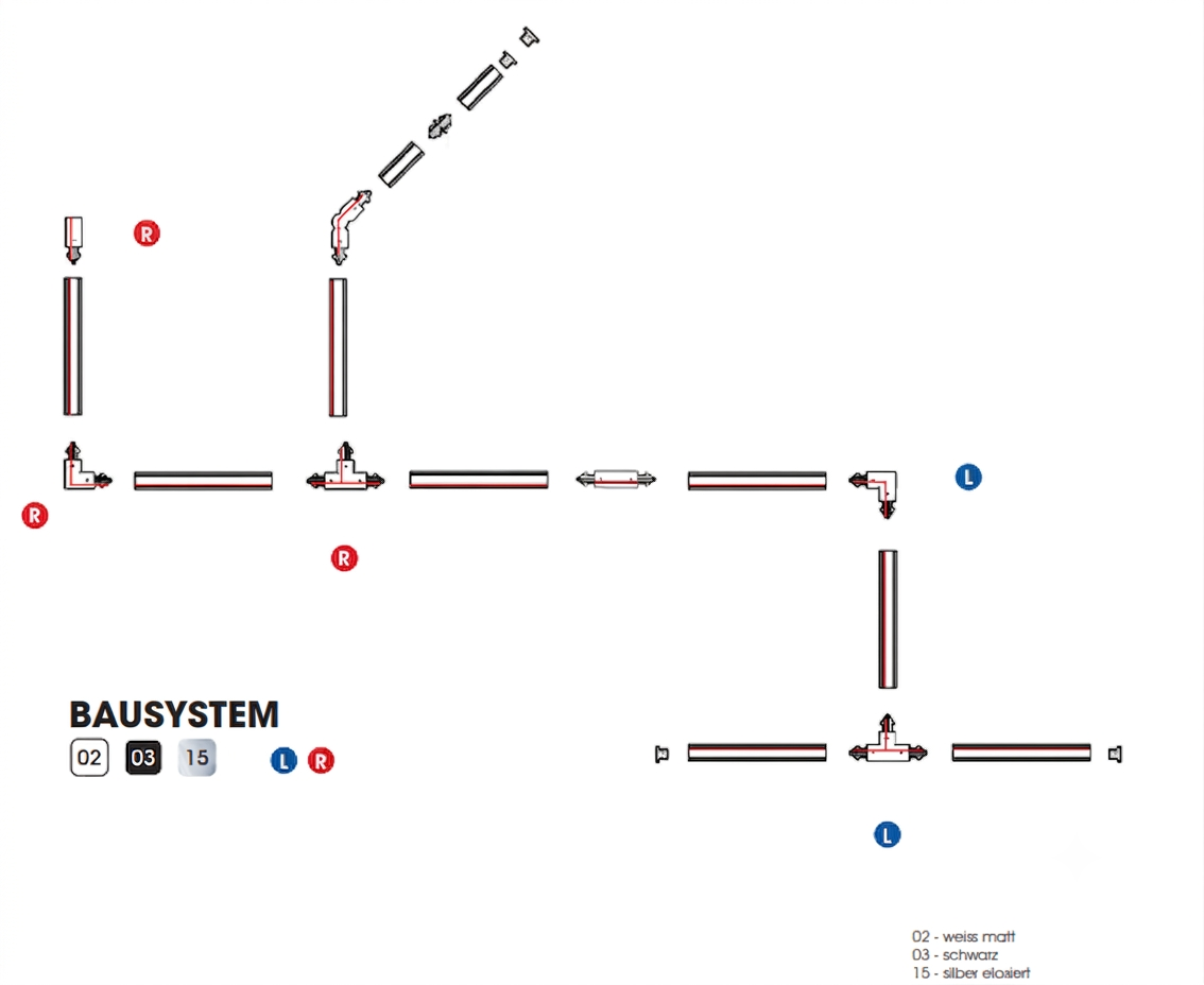 Lampenlux 1-Phasen Stromschiene Aufbauschiene und Zubehör (Schwarz, Linearverbinder) Lampenlux 1-Phasen Stromschiene Aufbauschiene und Zubehör (Schwarz, Linearverbinder)