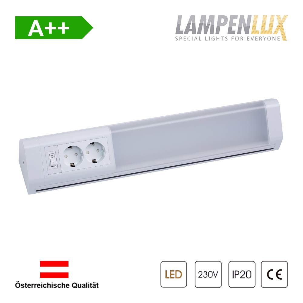 Lampenlux LED Wandlampe Korel Eckleiste Unterbauleuchte 80cm 15W 3000K weiß mit Steckdosen und Wippschalter IP20 Wandleuchte Spiegellampe Unterbaulampe Aufbauleuchte Badleuchte Unterbauleuchte Badezimmerleuchte Küchenleuchte Lampenlux LED Wandlampe Korel Eckleiste Unterbauleuchte 80cm 15W 3000K weiß mit Steckdosen und Wippschalter IP20 Wandleuchte Spiegellampe Unterbaulampe Aufbauleuchte Badleuchte Unterbauleuchte Badezimmerleuchte Küchenleuchte