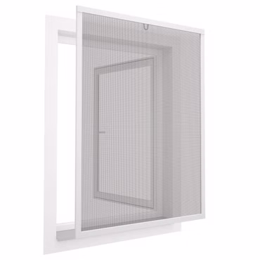 Diluma Insektenschutz Alu Fenster Comfort -100x120 cm anthrazit stabiles Fliegengitter, Farbe: Weiß