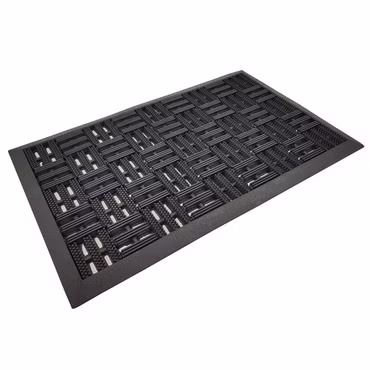 Fußmatte Matador 40x60 cm Outdoor Schmutzfangmatte Fußabstreifer Fußabtreter aus Gummi für Außenbereich - langlebige und robuste Gummimatte mit Anti-Rutsch-Funktion