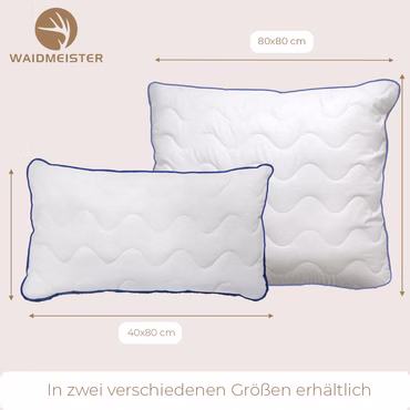 Topcool Waidmeister Kopfkissen 2-in-1 mit Sommer- & Winterseite TopCool